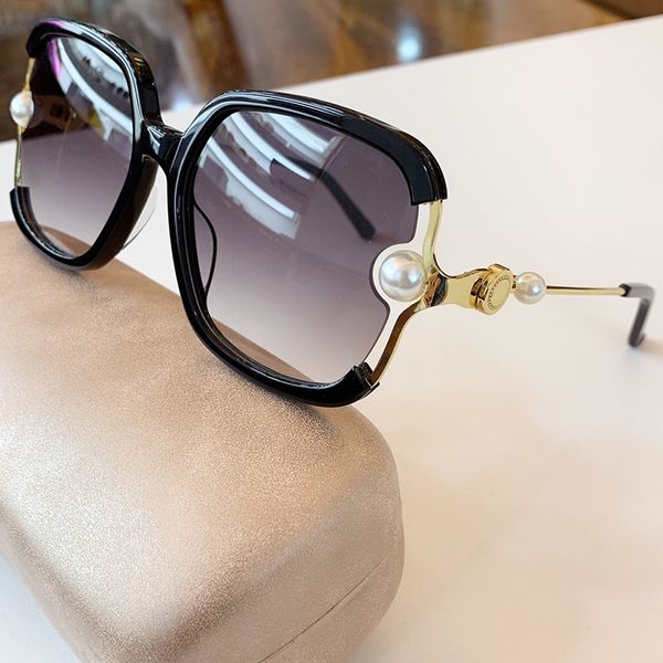 

square brand glass lens sun outdoor eyewear women uv400 designer sunglasses pearls uoskk