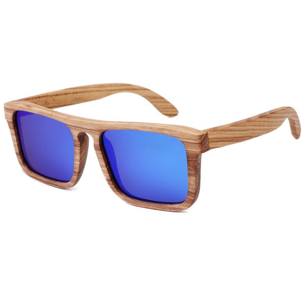 

berwer zebra wood sunglasses men bamboo sun glasses polarized brand mirror original wood sunglasses, White;black