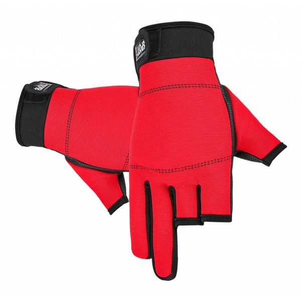 

fishing gloves thermal 3 cut finger glove for hunting cycling pgraphy, Black