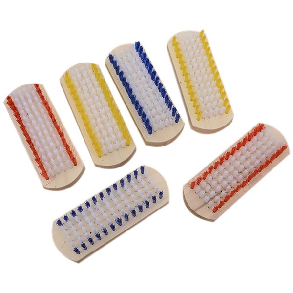 

square wooden handle color stripe household cleaning laundry shoe brush