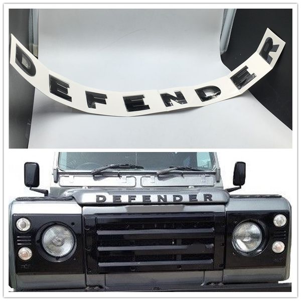 

car accessories for land rover defender front bonnet emblem logo badge lettering sticker