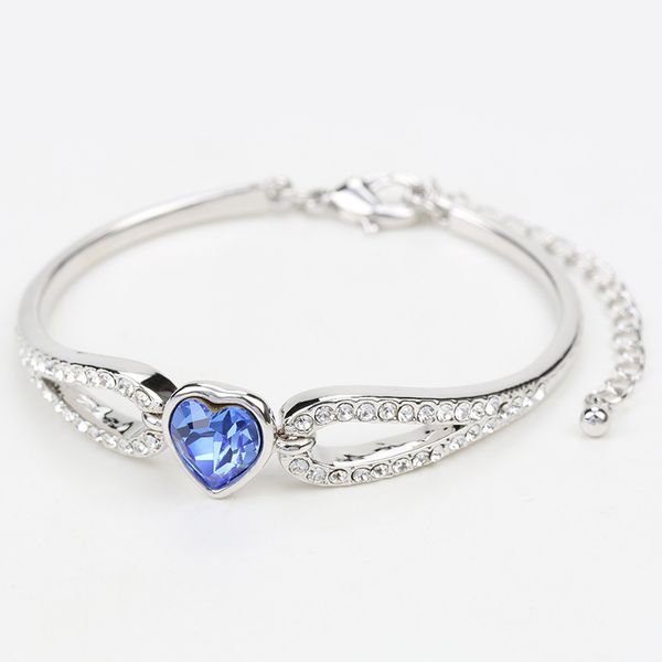 

lb2034 korean style austrian crystal bracelet, Black