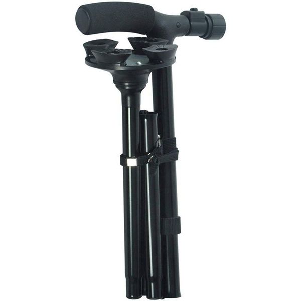 

professional led folding walking cane with carrying bag for old gentleman or lady aluminum alloy foldable cane with light trekking poles