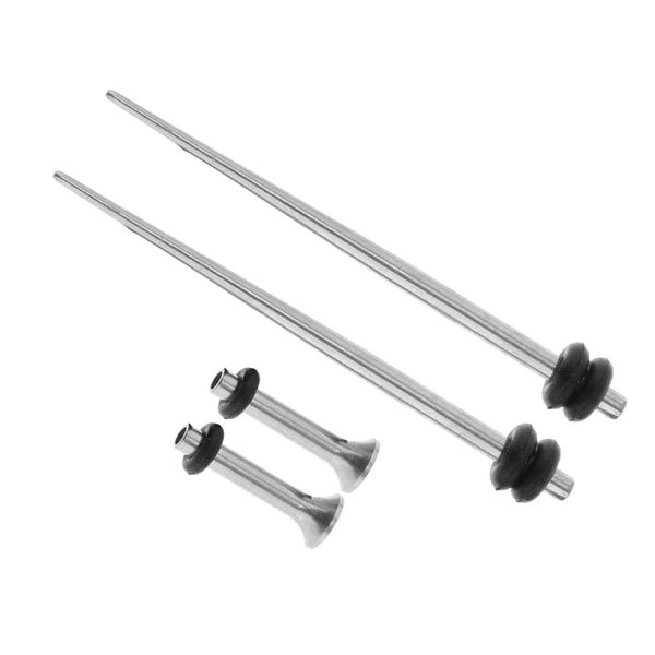 

4 pieces stainless steel ear gauges stretching kit tapers plugs 14g-00g body jewelry plugs and tunnels, Slivery;golden