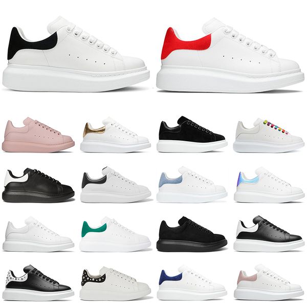 

новые женщины мужчины обувь платформы моды белые кроссовки тройной черный замша париж синий радужный lush красный мужские тренеры на открыто, Black