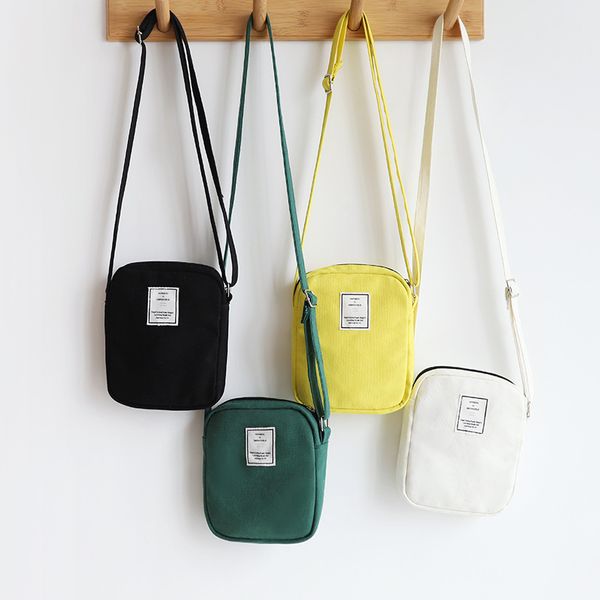 

2019 small mobile phone bag purses crossbody bags for girl handbags women's korean canvas shoulder bag woman messenger bags