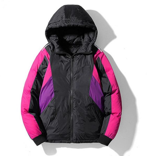

sport coat brand winter men double-sided wear down jacket casual mens down cotton jacket coats thick parka men outwear down jacketeh2u, Black