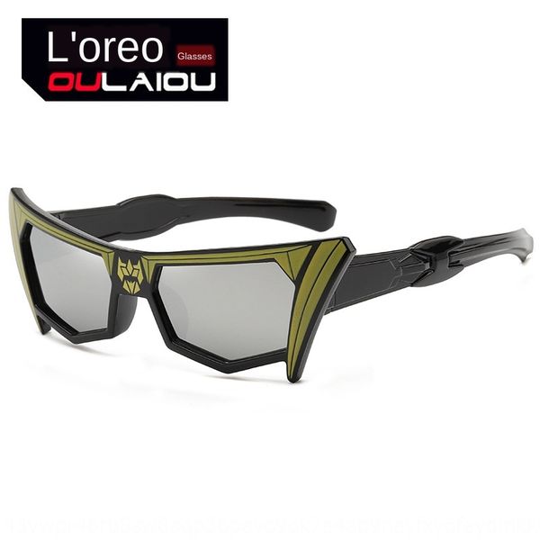

2020 personalized steel swordsman children sun sun male and female children 4-12 years old sunglasses 6630 glasses, Blue