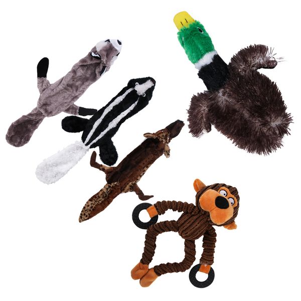 

5 pcs funny soft pet puppy chew play squeaker squeaky sound for dog toys