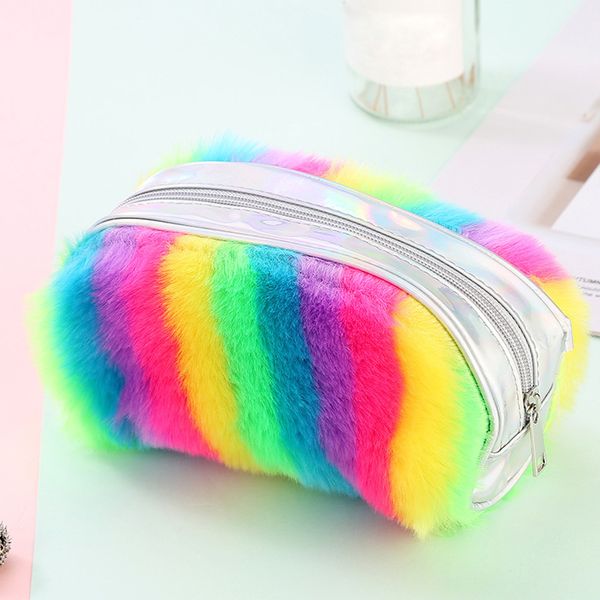 

mini cosmetic bags new plush makeup bag women large capacity zipper portable cases traveling make up bag waterproof storage bags