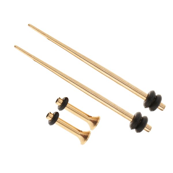 

4 pieces gold tone stainless steel ear gauges stretching kit flare rubber o-ring tunnel plug and tapper 14g-00g, Slivery;golden