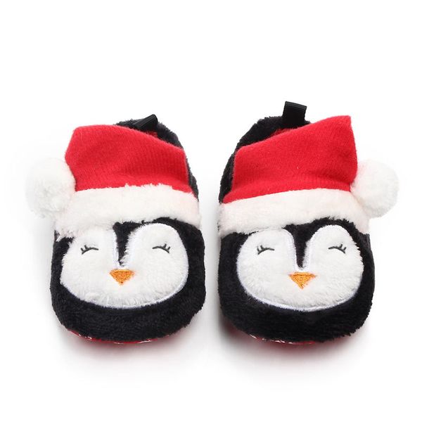 

xmas baby boy girl socks toddler shoes solid prewalkers booties cotton winter soft anti-slip warm newborn infant crib shoes