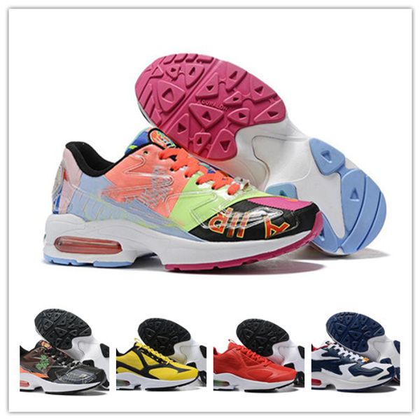 

original designer atmos x max2 light qs running shoes men women black red colorful pink sports chaussures homme sneakers size 36-45