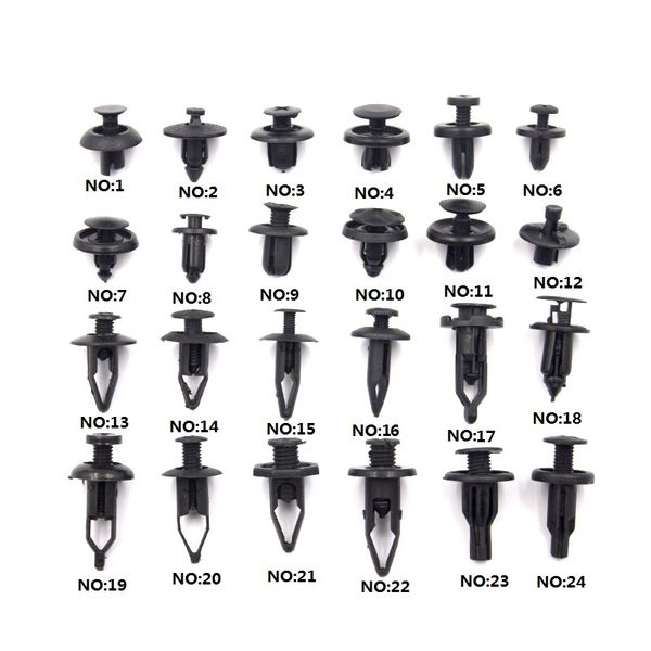 

mixed car bumper fender nylon plastic fasteners clips for mitsubishi