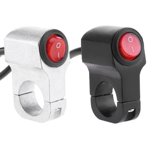 

1pcs waterproof 7/8inch motorcycle handlebar headlight on/off led switch adjustable mount switches 2 colors button for headlight