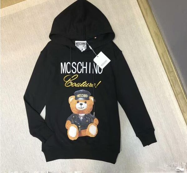 

111 2018 fashion designer brand mens clothing hoodies classic fabric letter europe italy streetwear pullover sweatshirt jumpers, Black