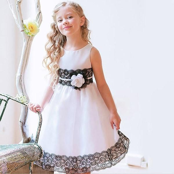 

summer girl clothes sleeveless silk lace princess party dress, Red;yellow