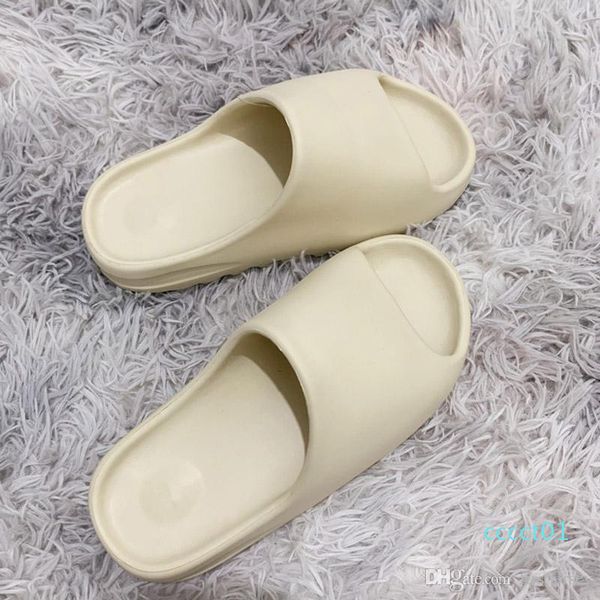 

new kanye west slide slippers men women bone desert sand resin black mens slides designer shoes fashion sandal beach sandals size36-45 ct01