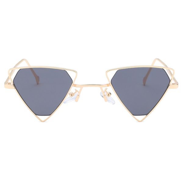 

retro women cat sunglasses 2019 men fashion small sun glasses for female red yellow black uv400 metal men punk sunglasses fml, White;black