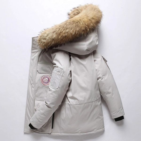 

2019 de igner jacket men winter patch down jacket ca ual hip hop warm trendy jacket male white duck down man winter ize m 4xl