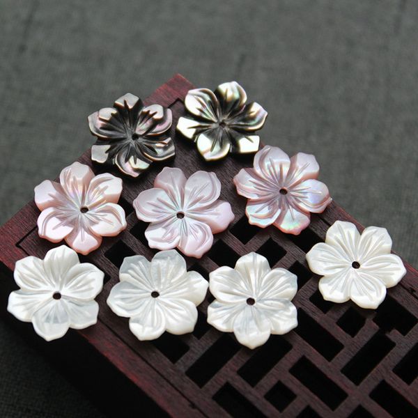

5pcs natural shell 15-16mm beautifully carved flower loose beads fashion jewelry making diy hair clip earring brooch accessories