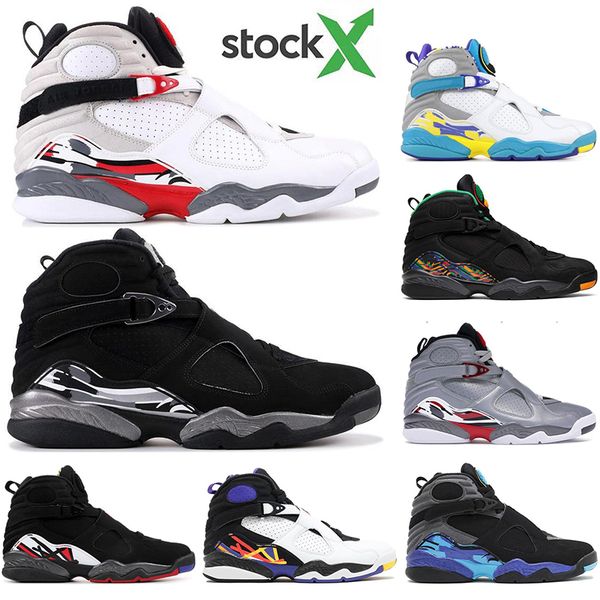 

with socks new fashion 8s men basketball shoes 8 chrome aqua countdown pack playoff tinker sports sneakers size 41-47
