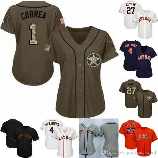 

Womens & Youth Houston Jersey 2 Alex Bregman 1 Carlos Correa 4 George Springer 27 Jose Altuve 35 Justin Verlander Astros Baseball Jerseys