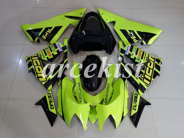 

4gifts нового abs обтекатели комплект подходит для kawasaki ninja zx10r zx10r 2004 2005 10r 04 05 телесных установить беспошлинный
