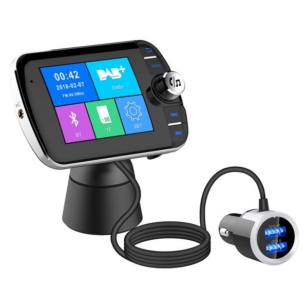 

universal lcd display handsdigital broadcasting portable fm transmitter qpsk modulation audio support tf card car wireless