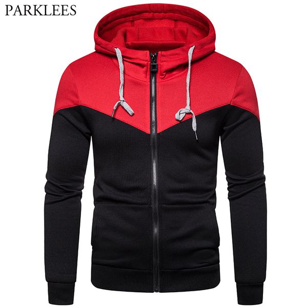 

patchwork men hoodies sweatshirts fashion hit color mens hoody sweatshirt men casual streetwear hip hop pullover tracksuits sudadera hombre, Black