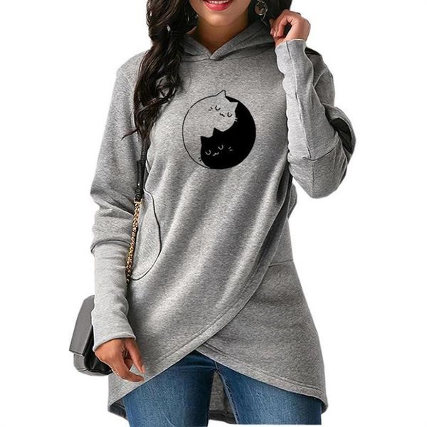 

split hoodies for women letters print sweatshirt femmes sweatshirts kawaii corduroy print pattern cute street thick sweet, Black