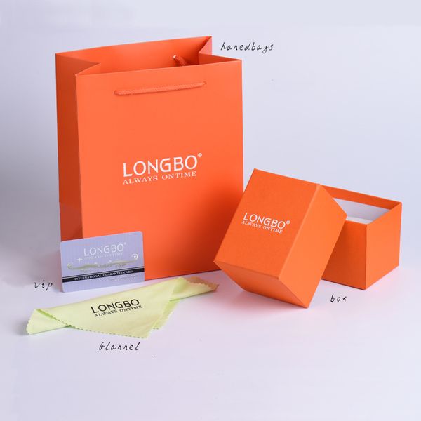 

продажной цена оригинального longbo часов коробка продажа нового картон классических оранжевые подарочная коробка по низкой цене, Black;blue