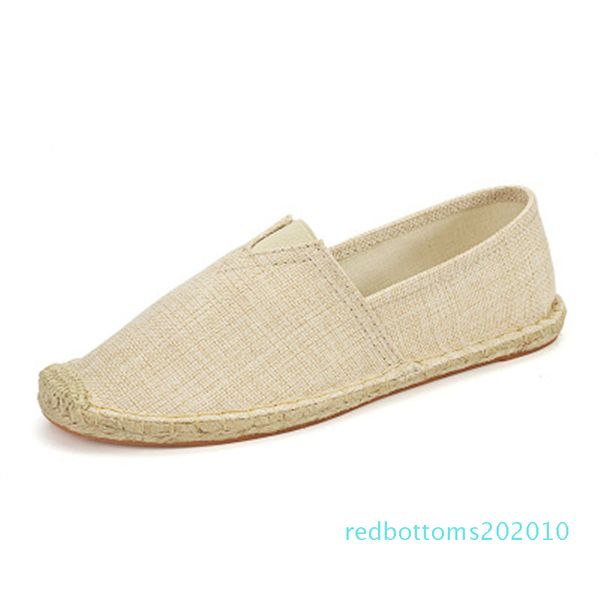 

big size35-45 men casual canvas shoes gingham linen boys espadrille fisherman shoes male flats plimsolls loafers driving r10, Black