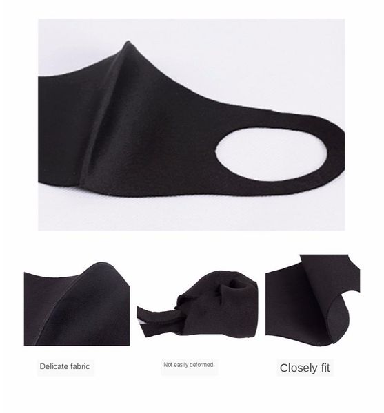 

fashion black anti-dust cotton cute bear mouth mask kpop for chanyeol chanl style lucky bear black mouth mask