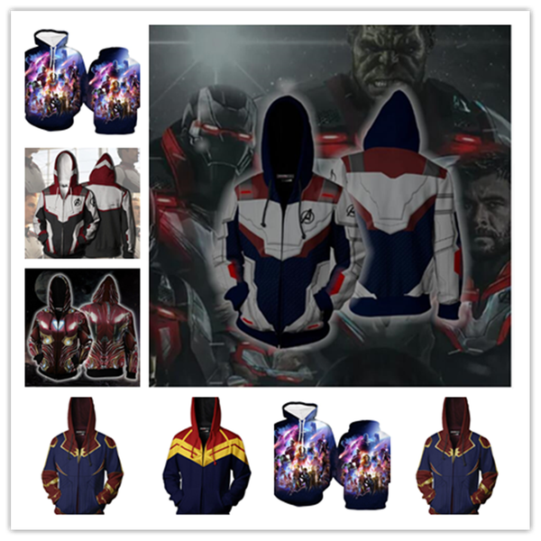 

новейшие мстители 4 endgame quantum realm железный человек женщины / мужчины унисекс с длинным рукавом с 3d-принтом пуловер унисекс хипстер, Black