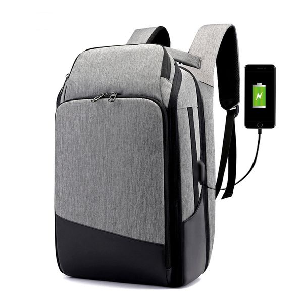 

men high capacity 17 inch lapbusiness backpack multifunction usb charging travel bag fashion casual school backpacks