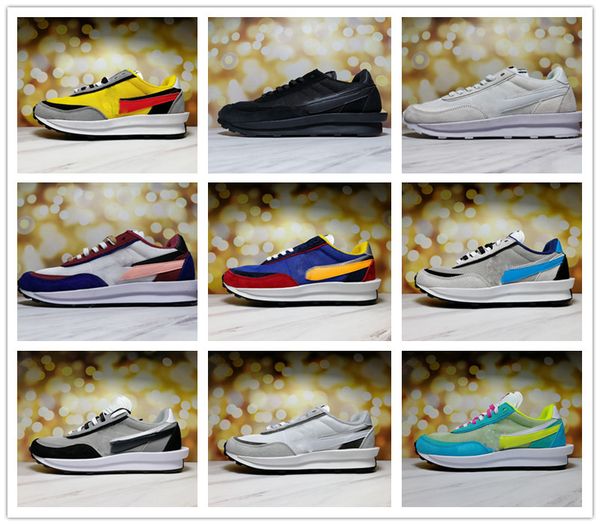 

bargain sale 2019 new ld waffle ldv man womens running shoes triple black nylon mens shoe trainers sports sneakers runner with