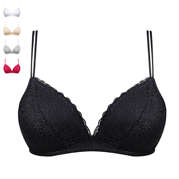 

push up bra women underwears spring bras for women push up lingerie seamless bra ultra thin cup bh brassiere underwear f, Red;black