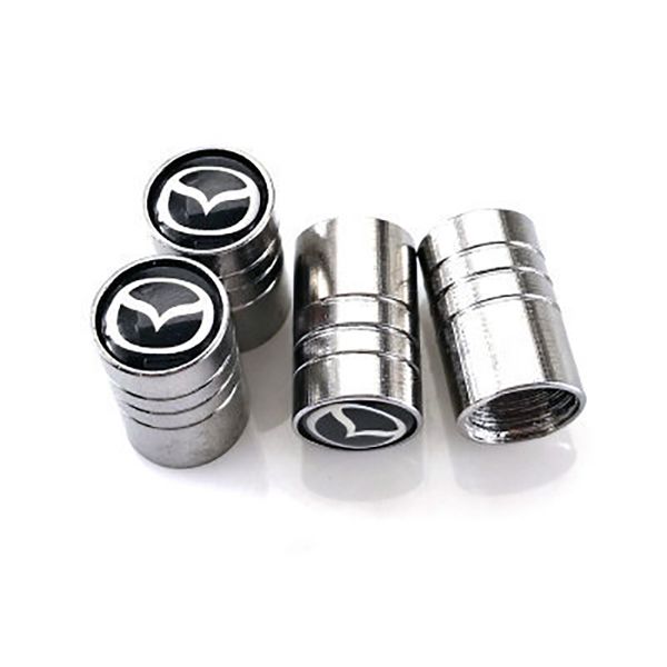 

4pcs metal car tire valve cap wheel tyre air stems covers car logo badges emblems for mazda 3 6 cx-5 2 car accessories