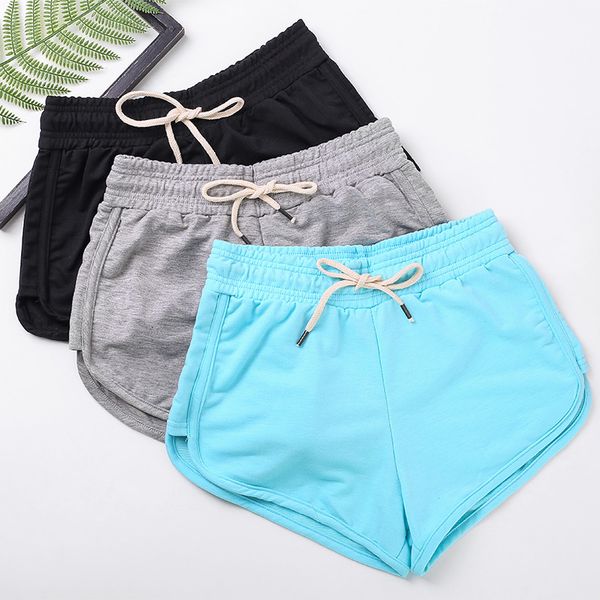 

profession running shorts women absorb sweat sports elastic athletic jogging exercises yoga shorts, Black;blue