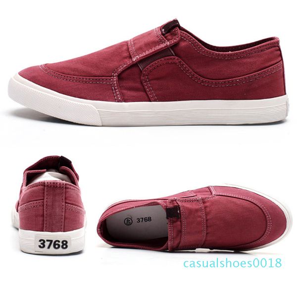 

men shoes canvas denim slip on men casual shoes plimsolls breathable male footwear spring sneakers black blue elastic