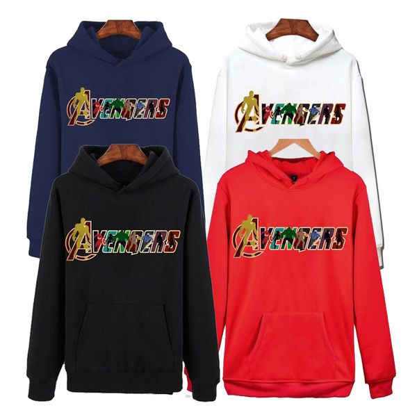 

Mens Designer Sport Hoodies Avengers 3 Printed 100% Cotton Hooded Men Fashion Designer Hoodie Autumn Long Sleeve Sweatshirts S-3XL