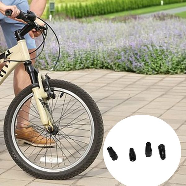 

4pcs/set anodized aluminum alloy bicycle bike tire valve caps dust covers french style valve cap airtight cover