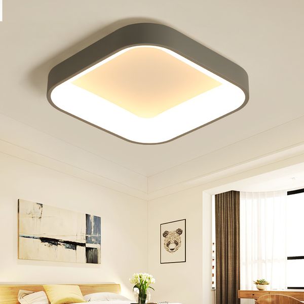 

white/gray minimalism modern led ceiling lights for living room bed room lamparas de techo ceiling lamp light fixtures