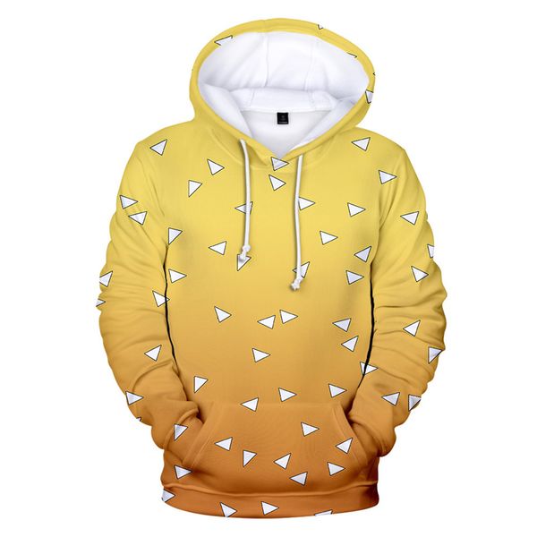 

японский аниме demon slayer kimetsu нет yaiba kamado tanjirou nezuko косплей печать сыпучие толстовки толстовка, Black