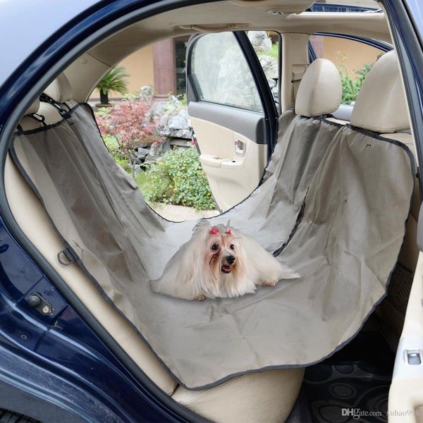 

oxford heavy duty waterproof pet dog car hammock back seat cover mat coffee