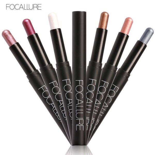 FOCALLURE 12 Colori Ombretto Adesivo Cosmetici Ombretto Matita Evidenziatore Shimmer Occhi Trucco Ombretto Eye Liner 120 PZ / LOTTO DHL