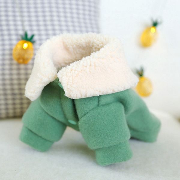 

dog clothes warm outfit pugs clothing thickening woolen coat small dogs 2-legged funny jacket pet warm accessories