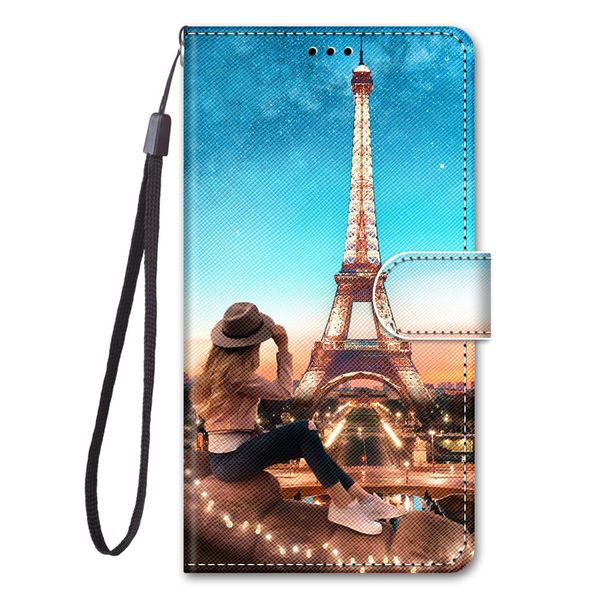 

painted pu leather case for oneplus 7 filp cover stand wallet with card slot for oneplus 7 pro