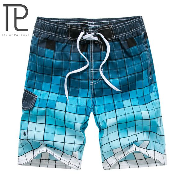 

tailor pal love brand 2019 summer plaid board shorts men casual mens beach shorts, White;black